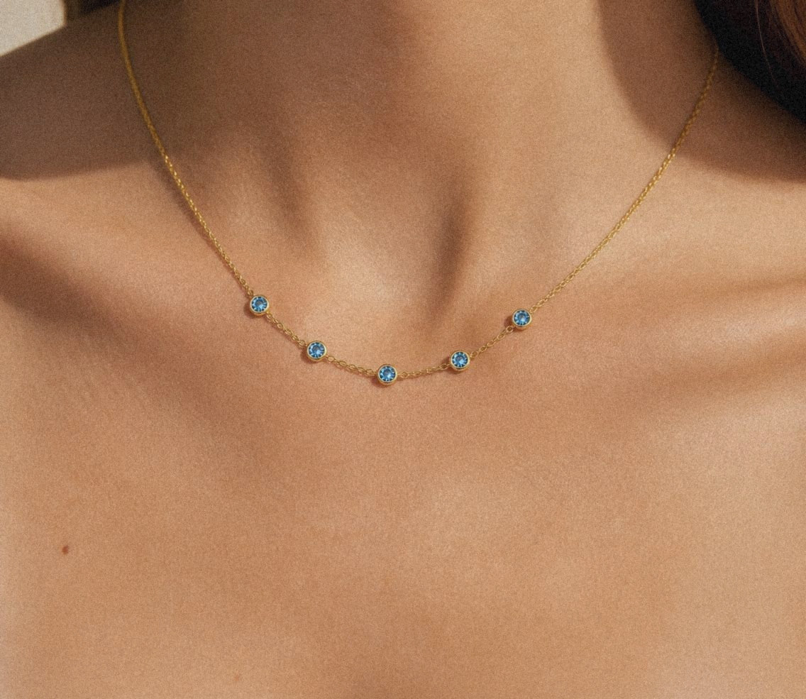 Mare Station Necklace, worn